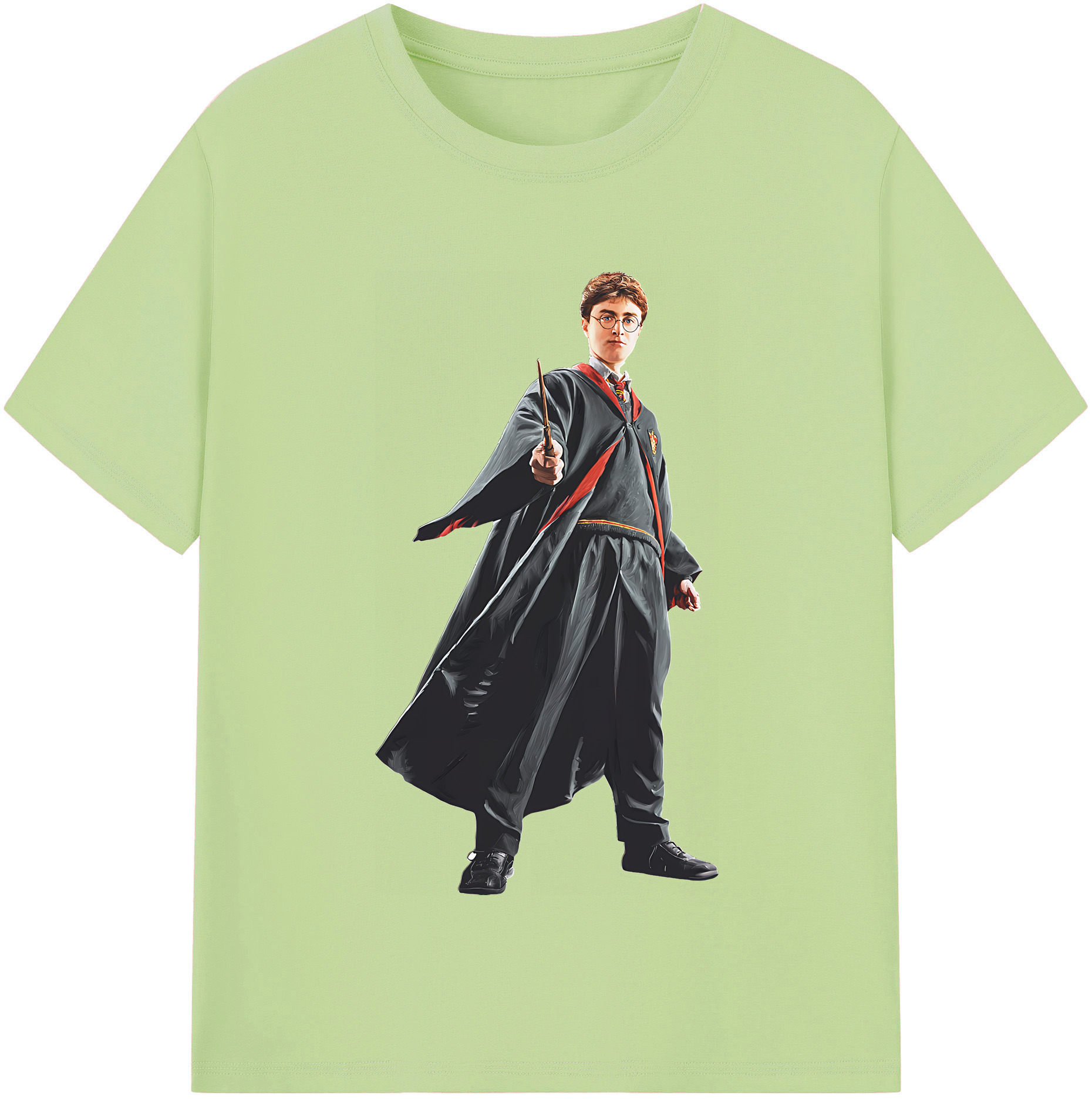 （画像用） Harry Potter ハリー・ポッターシリーズ 綿100％半袖Tシャツ（フロントプリント）